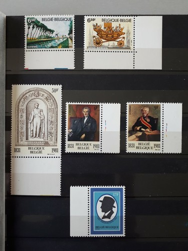 Timbres belgique 1980 82 - 1980, -82