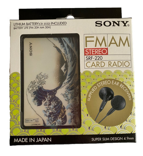 Radio card sony - radio, srf-220