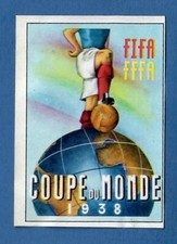 PANINI MEXICO 70 FOOTBALLERS STICKER - RECOVERY - POSTER FRANCE 1938 (RR)