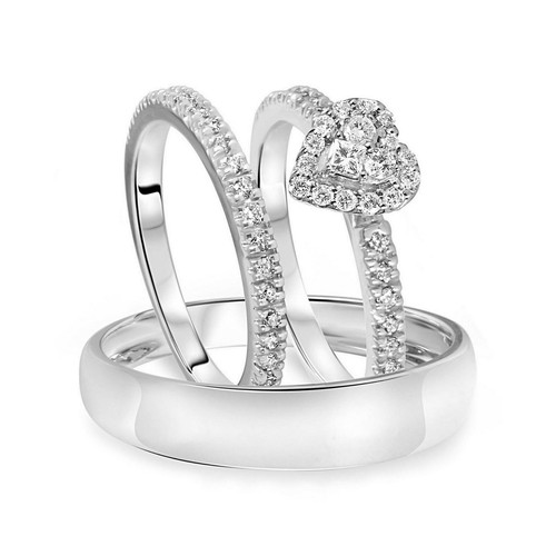 Coeur mariage 14k - mariage, plaqué