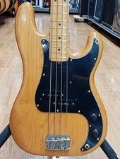[Fender] Guitare basse électrique vintage 1976 Precision Bass Natural Made in...