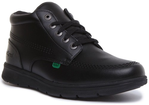 Bottines cuir noires - cuir,
