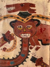 Rare petite peinture à