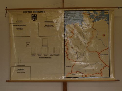 Carte murale scolaire - carte,