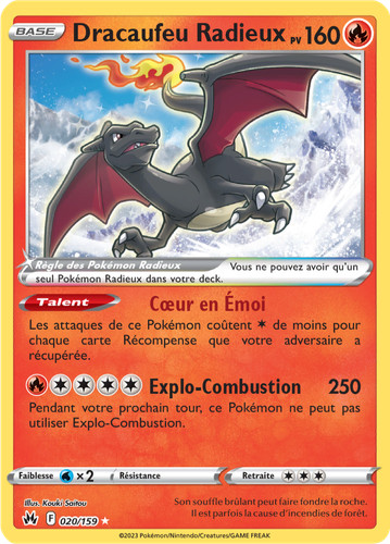 Carte pokémon dracaufeu - carte,