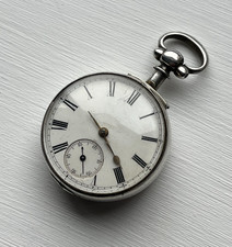 1884 Antique Chester Solid Silver 925 Fusee Thomas Russell Portsoy Pocket Watch