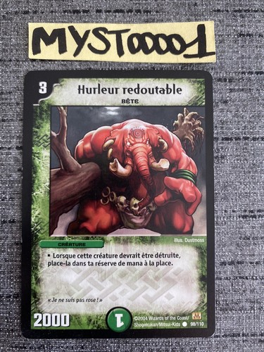 Carte duel masters hurleur - carte,