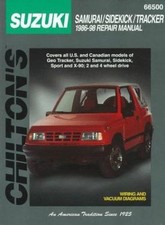 Suzuki Samurai, Sidekick, and Tracker, 1986