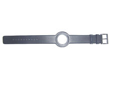 ORIGINAL Issey Miyake  "Twelve", "Twelve365" Leather Watch band Strap Black, PVD