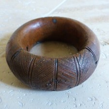 BEAUTIFUL ANTIQUE BRONZE SLAVE BRACELET 19th century AFRICA ETHNIC TRIBAL 1408 gr