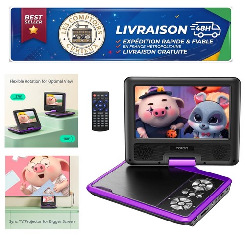 Yoton lecteur dvd - lecteur, portable