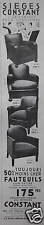 ADVERTISING CONSTANT SEATS PATINATED LEATHER CHAIRS