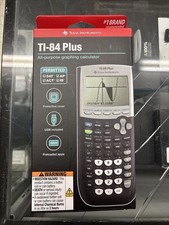 Texas Instruments TI-84 Plus Graphing Calculator Black NEW Open Box No Batt