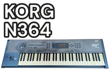 Korg N364 Music Workstation 61-Key Synthesizer Keyboard Tested Working Used