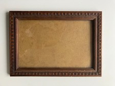 cadre ancien à ogives avec vitre pour dessin gravure photo feuillure 27x18 cm