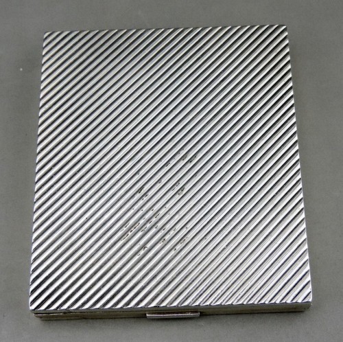 Art déco poudrier argent - poudrier, en