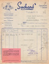 1934   FACTURE SUCHARD A PARIS