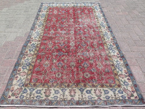 Tapis turc vintage - , rouge