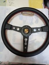 Volant NARDY style Prototipo 35 cm avec écusson Porsche.