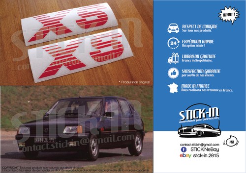 205 autocollants stickers - xs,
