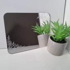 Miroir rectangulaire motif - À,