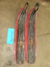 1985 YAMAHA PHAZER DELUXE PZ480E 80e oem original metal skis set runners w/skins