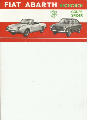 Fiat abarth 1000 coupe - fiat,