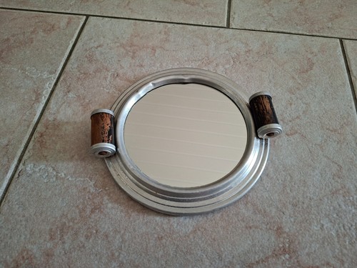 Plateau miroir service rond - plateau,