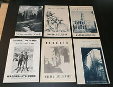 COOK SLEEPING CARS LOT 4 OLD LEAFLETS + 2 TRAVEL TOUR GUIDE BOOKS