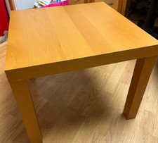 Rare Ikea LACK Beech Wood Effect Side table, 21 5/8x21 5/8