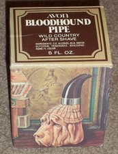 VINTAGE AVON BLOODHOUND PIPE WILD COUNTRY AFTER SHAVE, BOX ONLY, NO DECANTER