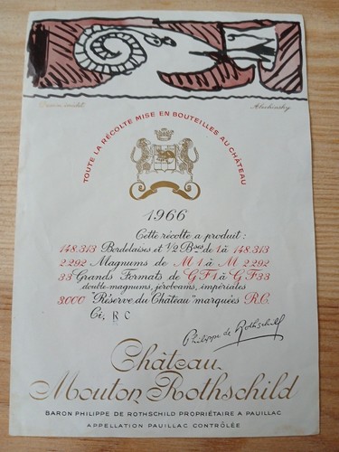 Etiquette mouton rothschild - etiquette,
