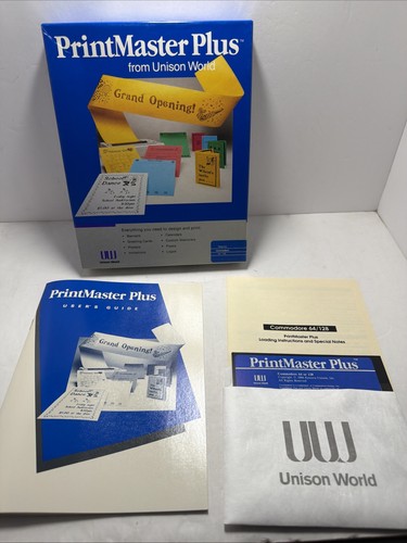 Printmaster plus for - plus, commodore