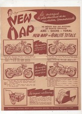 (motorcycle) old advertising papers: doc NEW-MAP (P46403)