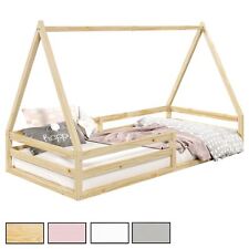 Lit cabane pour enfant 90x200 cm en pin massif
