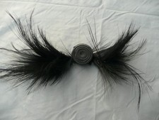 parement  ancien plume et tissu