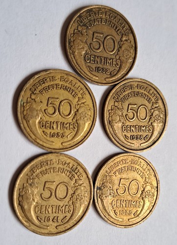 Lot pièces cent - lot, 50