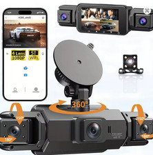 Caméra Embarquée Dashcam Voiture 4 Caméras 1080P Mode Parking 24h Wifi 5G