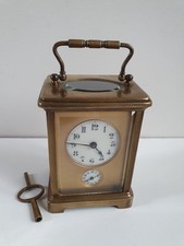 Travel Clock Alarm Clock - Ringing Officer Clock circa 1900