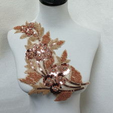 Mesh Sequin Embroidery Beaded Lace Diy Sewing Decoration Ballgown Appliques