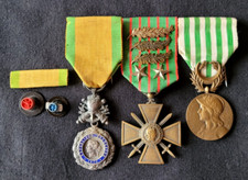 Lot Medals Croix de Guerre 1915 Dardanelles Ténédos WW1 French Medals battles