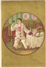 CHROMO MAISON RODET HENRQUELL COSTUMES PIERROT WINE CELLAR