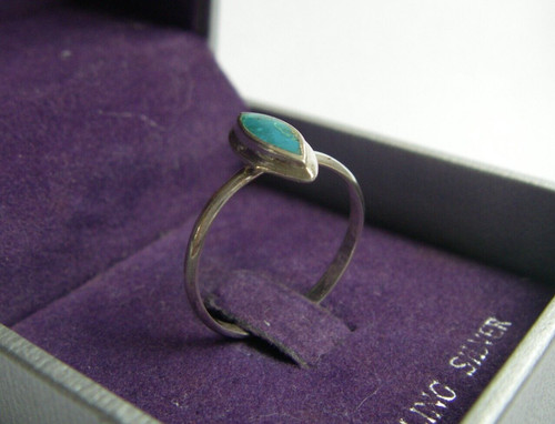 Bague sertie turquoise - bague,