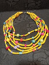Collier multi rangs ethnique