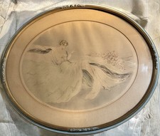 louis icart "tokens" original hand colored etching-pencil signed Framed Art deco