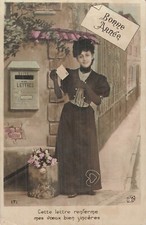 CP GOOD YEAR WOMAN ELEGANT NEAR MAILBOX - 54346