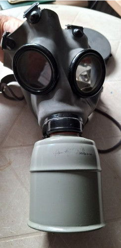 Ancien masque gaz militaire - masque,