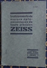 CARL ZEISS-JENA~HIGH PRECISION OPTO-MECHANICAL MEASURING INSTRUMENTS ~1932~~