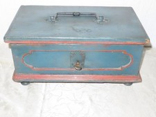 Antique Boîte À Bijoux Écrin Écritoire Caisse À Argent !