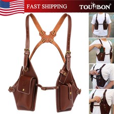 TOURBON Antitheft Hidden Underarm Strap Wallet Pocket Holster Phone Shoulder Bag